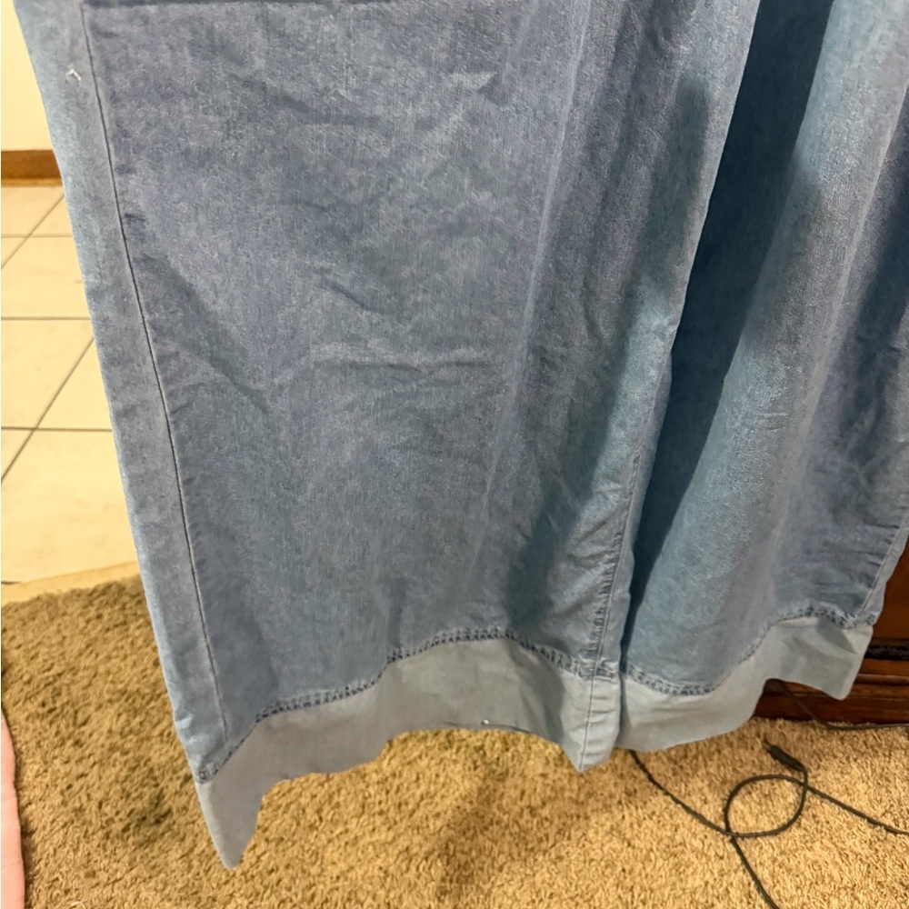 Light Wash Denim Jumpsuit - Picture 2 of 5